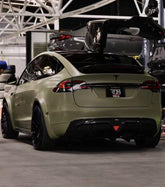 Tesla Model X P100D 100D 90D 75D 60D Performance Long Range Base 2016-2021 with Aftermarket Parts - Rear Trunk Spoiler Carbon Fiber / FRP from CMST Tuning